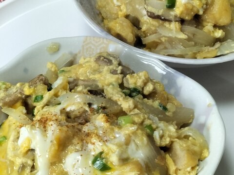 冷やご飯＆チキンナゲット「リメイク」☆親子丼♪